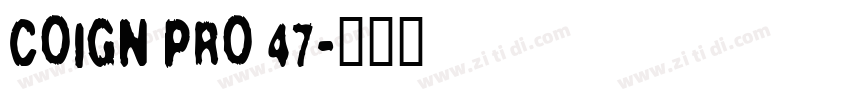 Coign Pro 47字体转换
